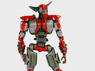 VILLAIN DROID CHAOS  Rigged for Unreal Engine - Unity - MIXAMO  3D model