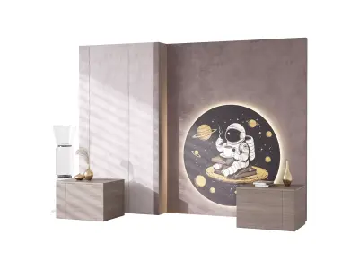 Decorative Wall panel 04 3D model purchase