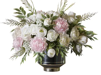 Flower Set 082 cute bouquet 3D model