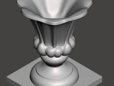 Decorative vase - 3d model for CNC - DecorativeVase001 3D print model