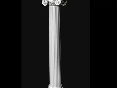 corint column A 3D model