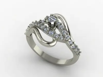 wedding ring for gift 3D print model