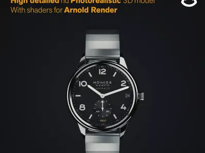 Nomos Club Sport Neomatik 42 Luxury watch with movement 3D model