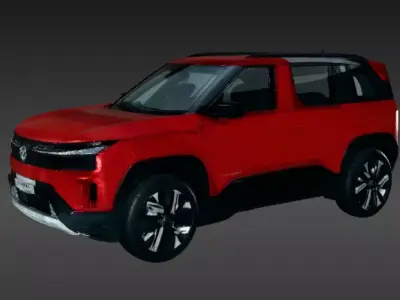 Tata Sierra 2025 3D Toy Model  SUV Car 3D Mode Red Luxury  Low-poly 3D model