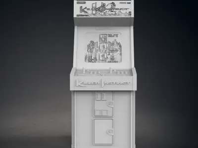 Killer Instinct 2 Arcade Cabinet with Lithophane 3D print model