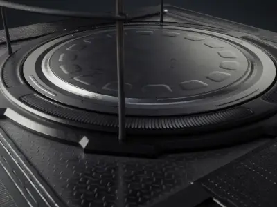 Sci-fi teleport 3D model