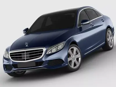 Mercedes C Class 2014 exclusive 3D model