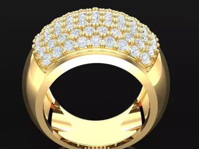 Luxury Men Rings Designs 4MR029 3D print model