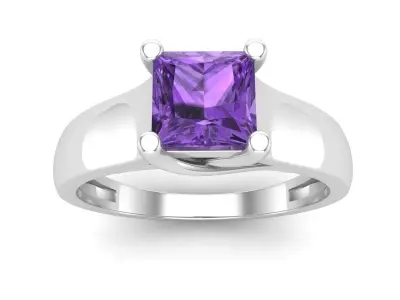 AV 687 Solitaire Diamond Engagement Ring 3D print model