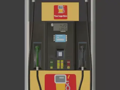 Gas Pump 3D model