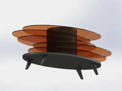 Modern Table Model A 3D model