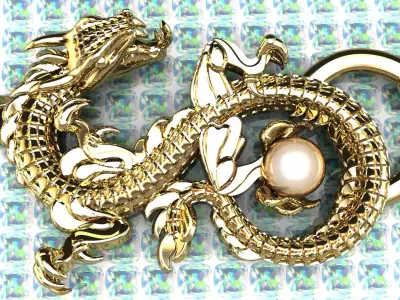 Dragon Jewelry 3D Print Model 3D print model