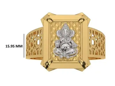 Gents Ring Light weight paper casting 3D print model