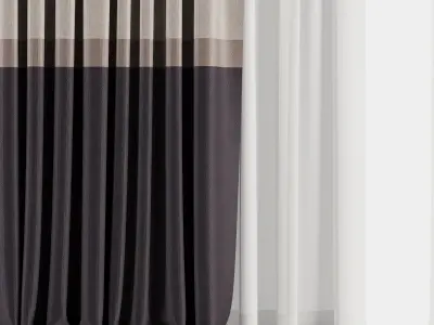 Curtain Set M10 3D model