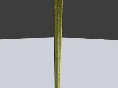 Candlestick brass pipe Free low-poly 3D model