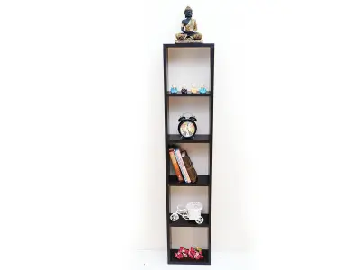 Ebee Engineered Wood Wall Mount Book Shelf 3D model