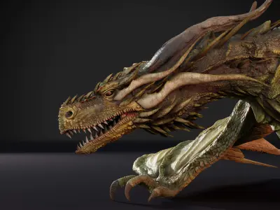 Dragon Low-poly 3D model