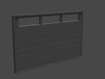 Garage Door Free low-poly 3D model