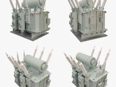 2 Electrical Transformers Pack 1 3D model