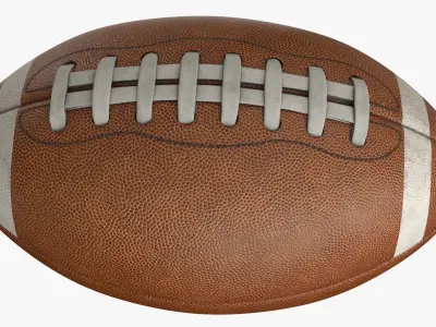American Football Ball Low-poly 3D model