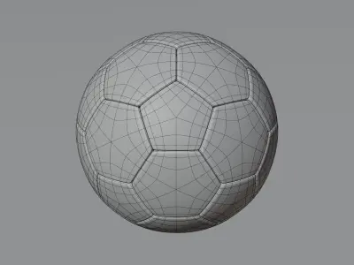 Football Low-poly 3D model Low-poly 3D model