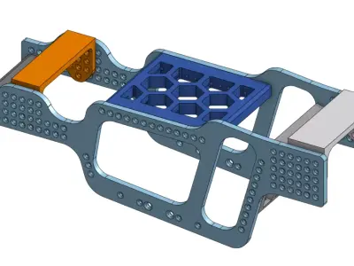 scx24 LCG chassis  3D print model