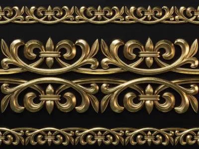 OZ-Trim Ornament 01 3D model