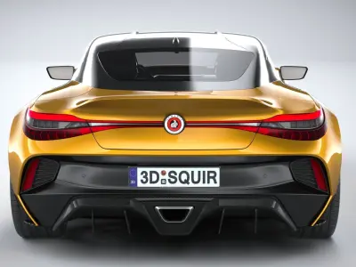 Generic Coupe 2020 LowPoly 3D model