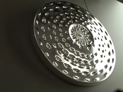 Hammered Metal Gong  Free 3D model