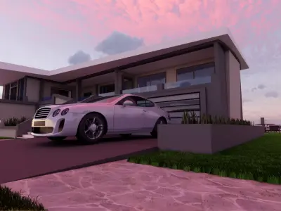 Modern House  3D model get