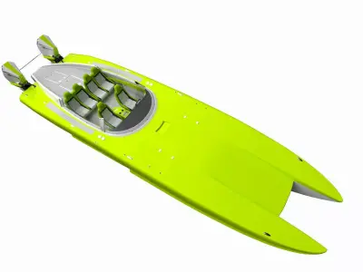  Powerboat  3D model