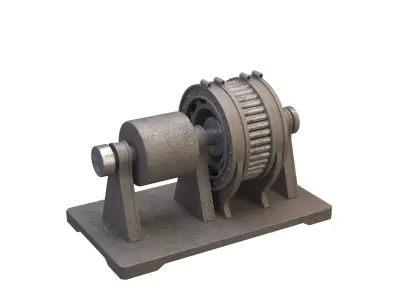 Industrial Electric Motor 3D model