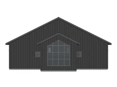 Barndominium House 030 Low-poly 3D model