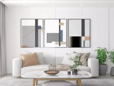 s Modern decorative painting 3D model