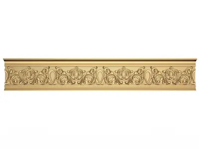 Cornice Decoration Molding 047 Low-poly 3D model