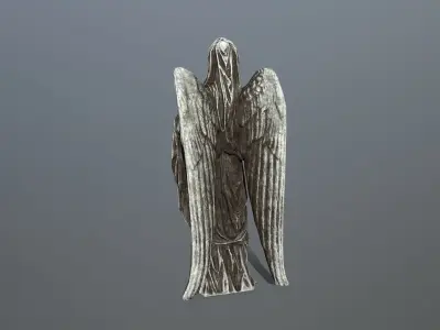 Angel Statue 2 Low-poly 3D model
