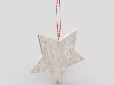 Deco Star Low-poly 3D model