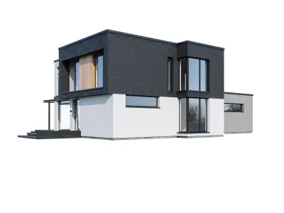 Modern house Gelly 3D model