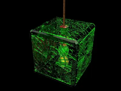 Chinese Carving dragon pattern  lantern   3D model