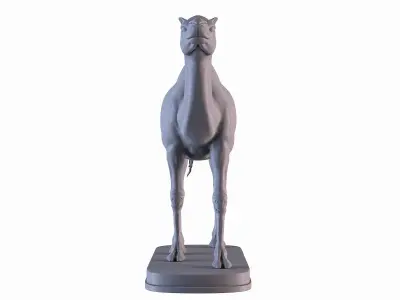 Camel statue of 3D print model