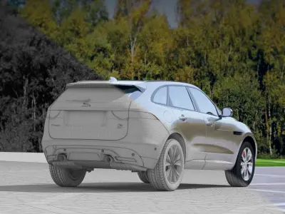 Jaguar F-Pace S 2017 3D model