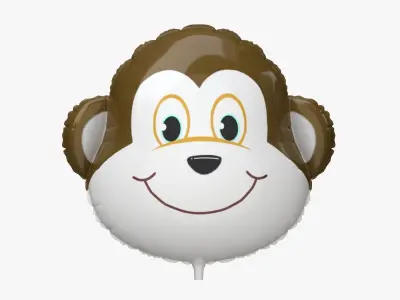 Foil decoration balloon 08 Monkey 3D model