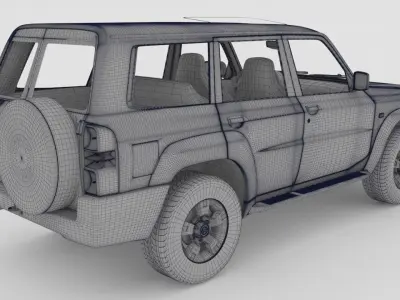 Nissan patrol 2006 3D model