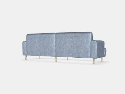 LANGARYD 3-seat sofa 3 Low-poly 3D model