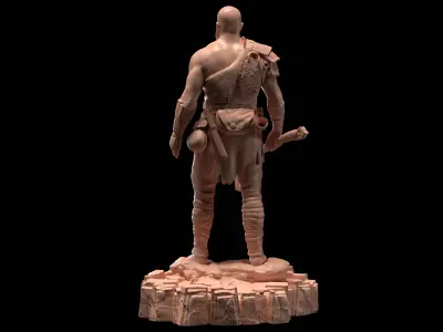 Kratos God of War 2018 3D print model
