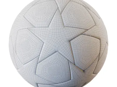 adidas UCL Competition St Petersburg Ball Low-poly 3D model