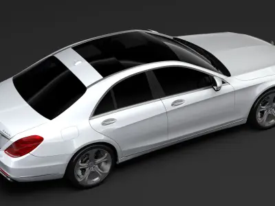 Mercedes Benz S 560 4MATIC W222 2018 3D model
