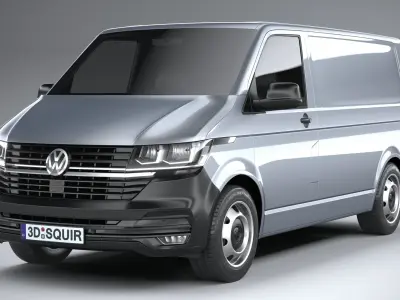 Volkswagen Transporter T6-1 Panelvan basic 2020 3D model