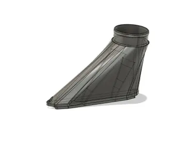 Cold air intake funnel for the VW Passat R36 VR6 3D print model