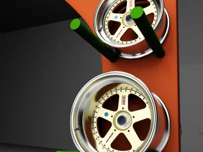 Mazda 787B Rims 3D model